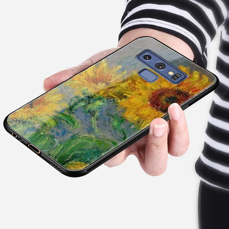 Arta lui van Gogh pictura pe Sticlă călită Telefon caz acoperire shell Pentru Samsung Galaxy S8 S9 S10 S10e S20 Nota 8 9 10 Plus 20 ultra