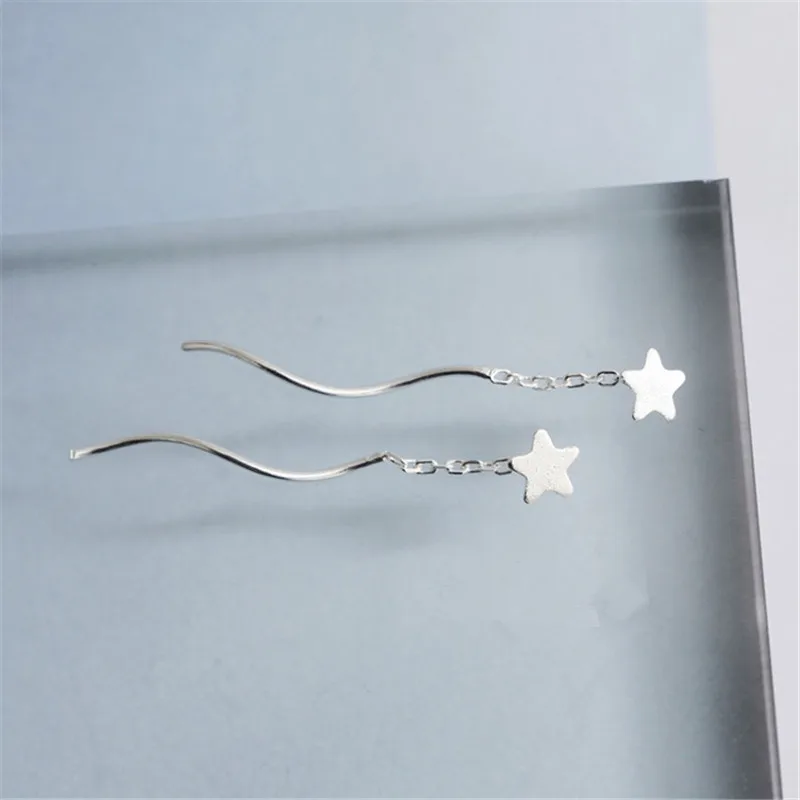 925 Sterling Silver Star de Mult Farmec Picătură Cercei pentru Femeile Nunta Sterling Argint Bijuterii Bijoux