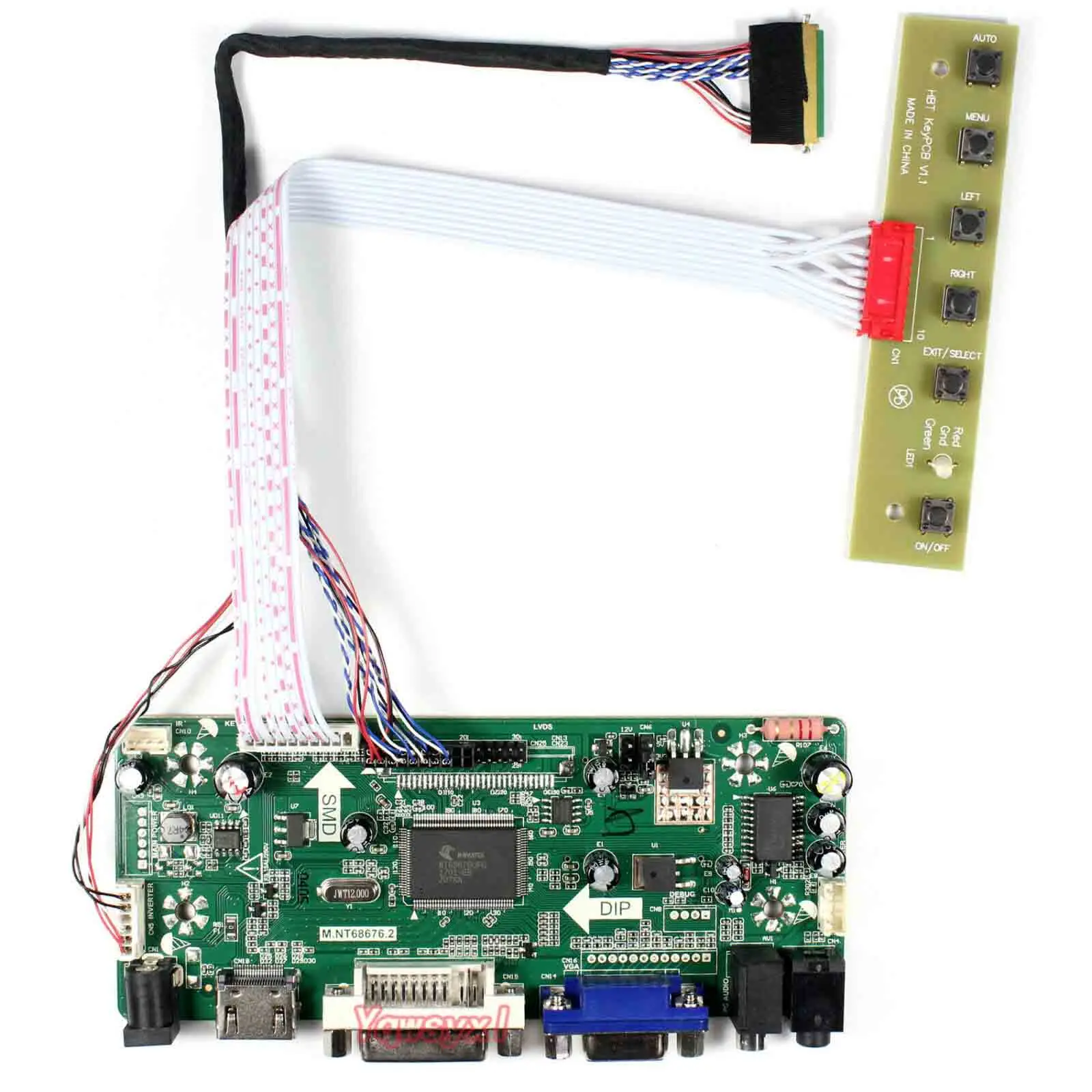 Yqwsyxl Control Board Monitor Kit pentru NT156WHM-N10 NT156WHM N10 HDMI+DVI+VGA LCD ecran cu LED-uri Controler de Bord Driver