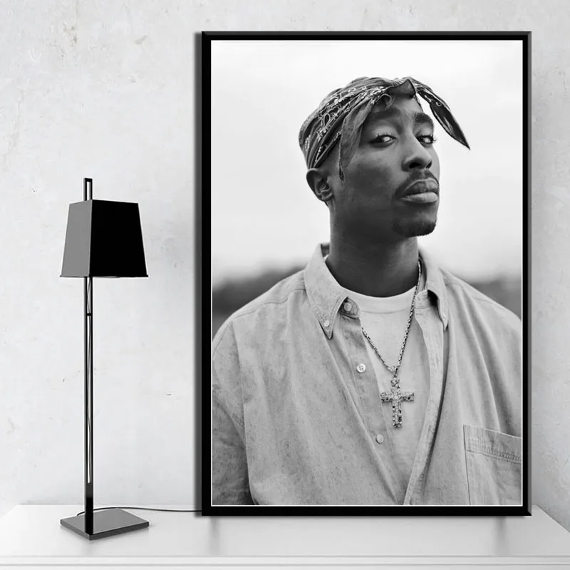 Tupac Shakur 2PAC Haiduc Muzica Rap, Rapper-ul Star Hip-Hop Arta Pictura pe Pânză de Mătase Poster de Perete Decor Acasă