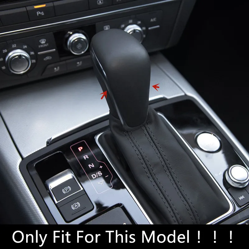 Fibra De Carbon De Culoare Consola Schimbatorului De Viteze Se Ocupe De Cap Acoperire Cadru Garnitura Pentru Audi A6 A7 2016-2018 Interior Autocolant Accesorii Auto