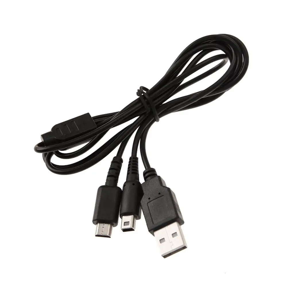 2 în 1 cu Dublă Conexiune de Date USB Cablu de Încărcare pentru NintendoDS Lite+ pentru NOUL 3DS 3DSLL 3DSXLNDSI