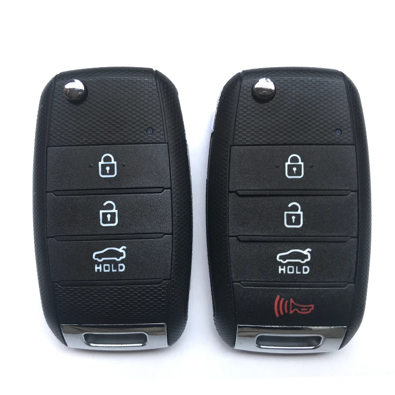 3/4 Butoane cheie de Masina de Caz Pentru KIA Soul Carens Sportage K2 K5 Sorento Înlocuire Smart Flip Pliere cheie de Acoperire Coajă Fob