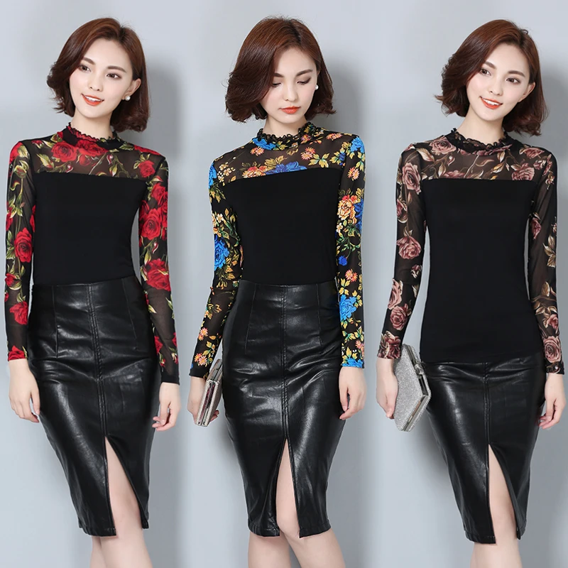 2020 Noua Moda Toamna Iarna Femei Bluză cu Mâneci Lungi Floare Trandafir Tricou Femei, Plus Dimensiune Stil coreean Femei Tricou 60i 25