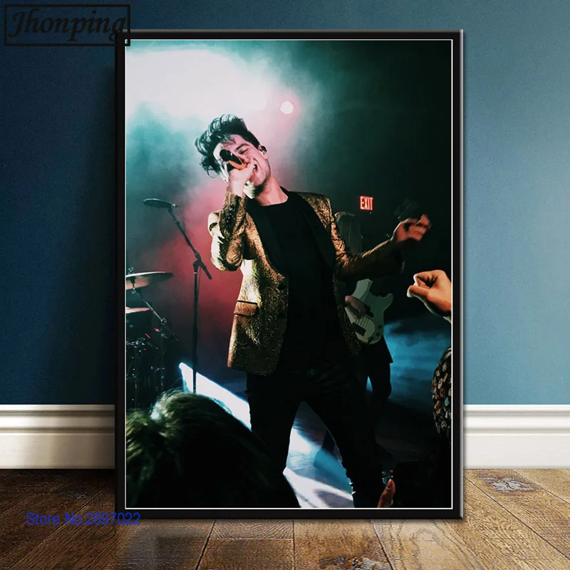 Brendon Urie Panică la Disco Sexy Star de Muzica Postere si Printuri de Perete Tablou Panza Pictura arta de Perete Cameră Decor Acasă