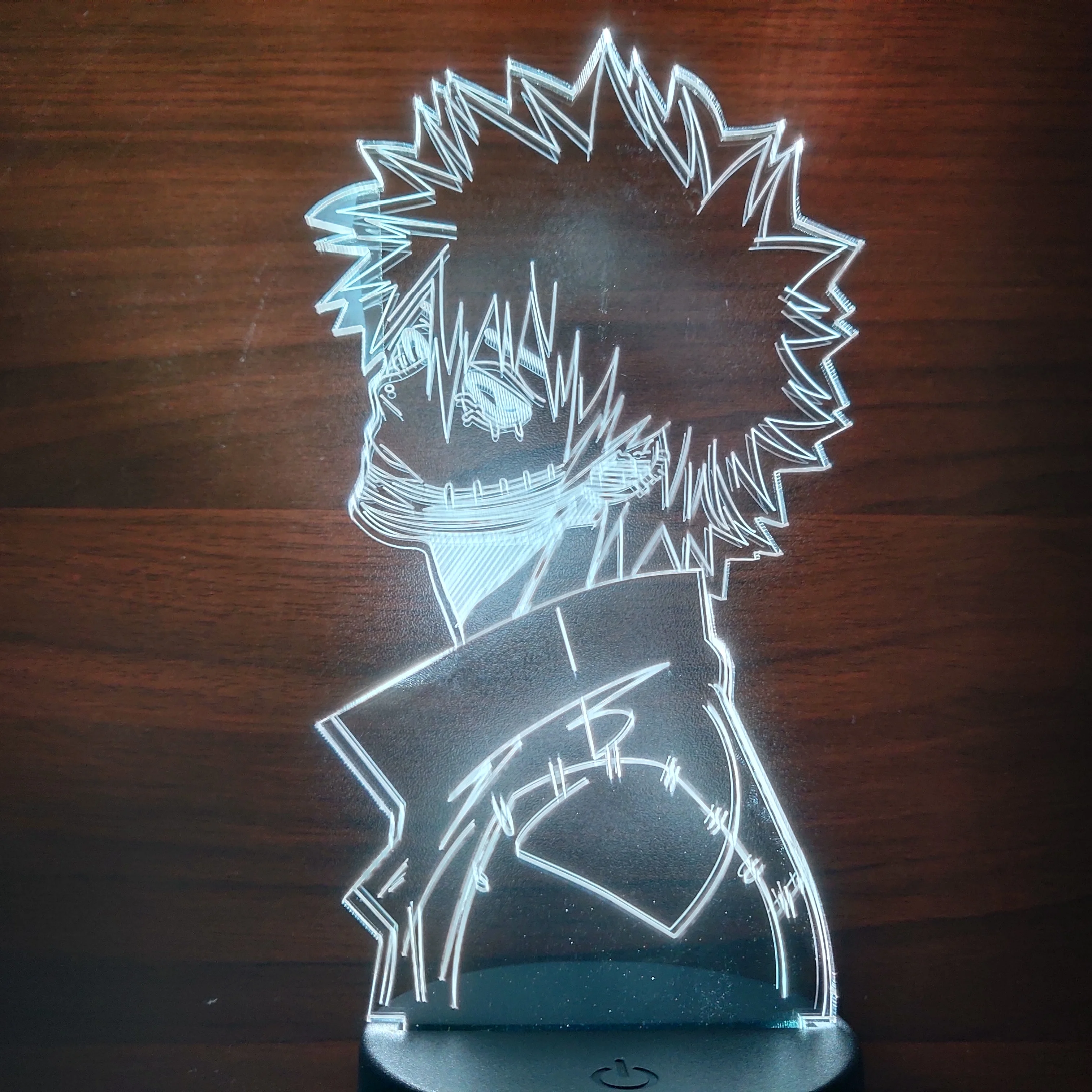 Anime 3D Lampa Eroul Meu AcademiaDabi Figura de Acțiune a CONDUS Lumina de Noapte Copilul Decor Dormitor Lumina Colorat Manga Acrilice Lampă de Masă Cadou