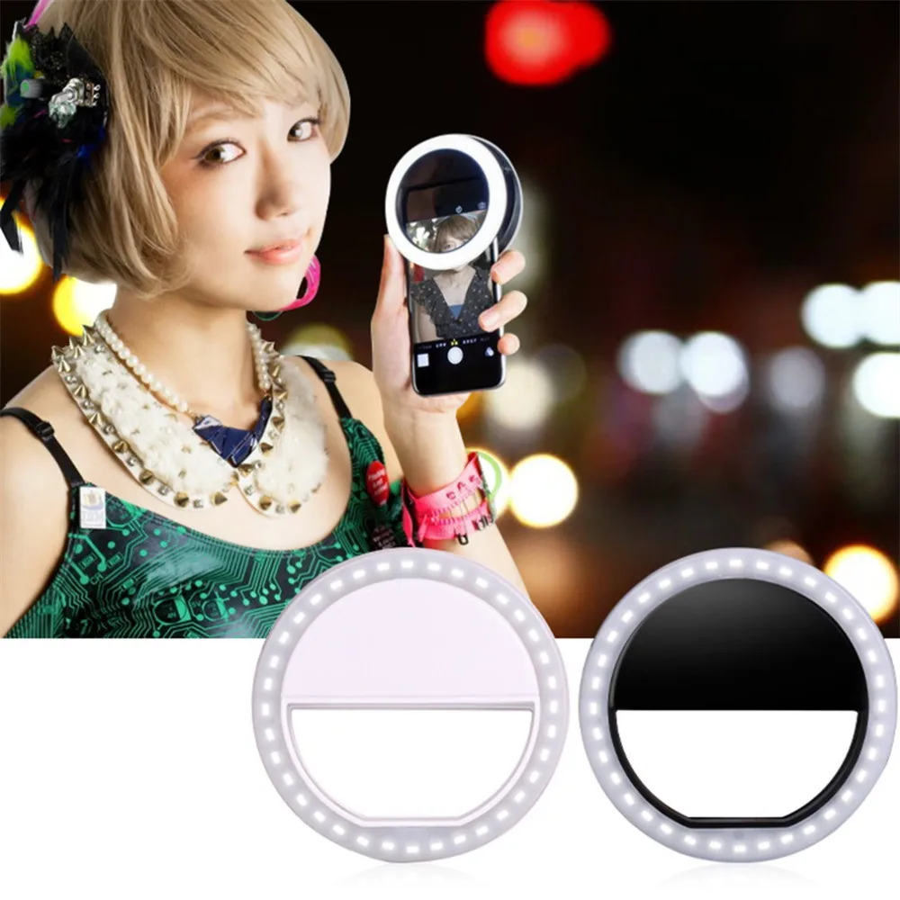 Portabil Universal Selfie Noapte Inel Cu Lumina Flash Led-Uri Lampa De Telefon Mobil Obiectiv 3 Model De Lumină Aparat De Fotografiat Telefon Mobil Pentru A Fotografia Lampa
