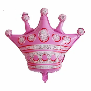 50pc de Mari Dimensiuni Coroana de Aur Baloane Folie Prinț Prințesă Copil de Dus Prima zi de Naștere Petrecere a Burlacelor Foto Decoratiuni elemente de Recuzită