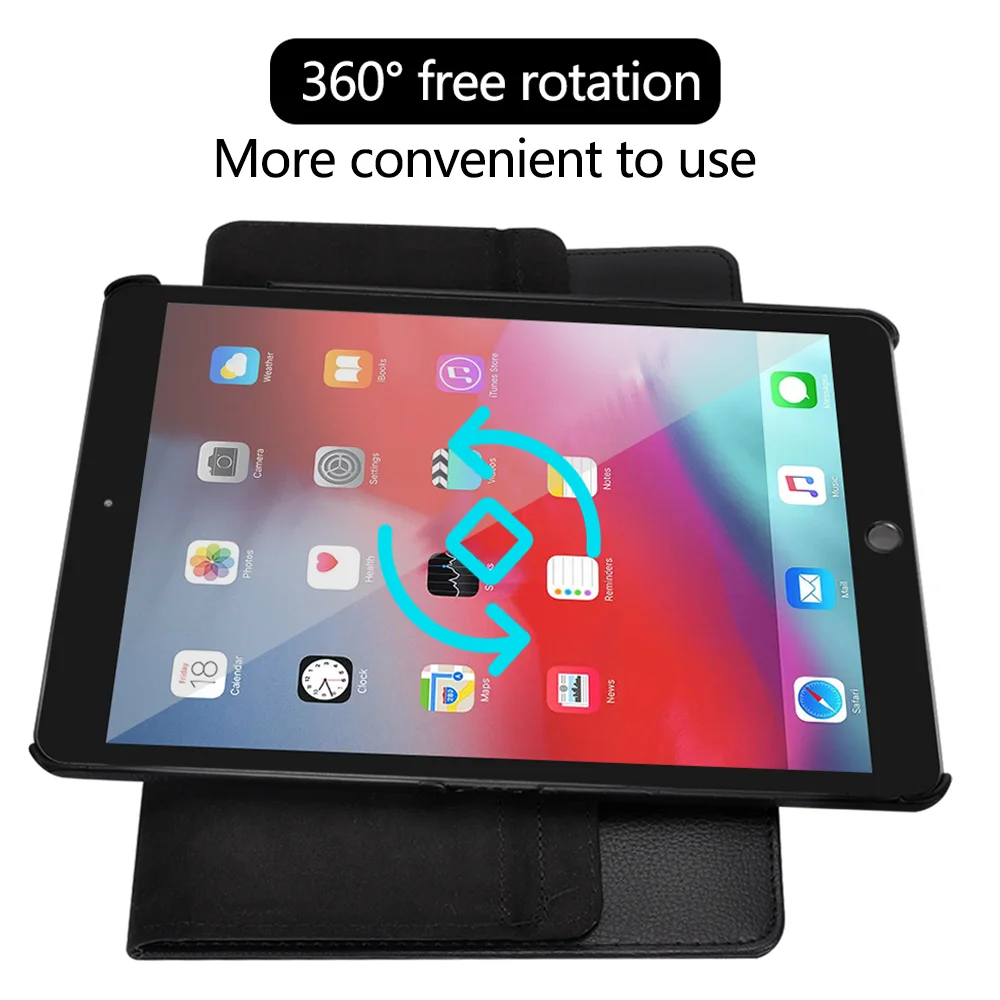 Ipad a 7-a Generație Caz din Piele Rotativ la 360°, Înapoi Caz Peisaj Ipad Acopere Pentru 2020 iPad Pro 11 12.9 10.5 7.9 inch Mini 1 2