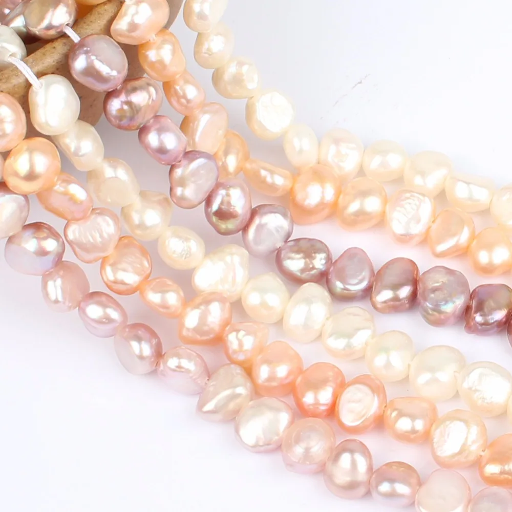 Moda naturale 8-9mm Plat Neregulate colier de perle Pentru Femei Fată de apă dulce colier de perle de luare de bijuterii diy