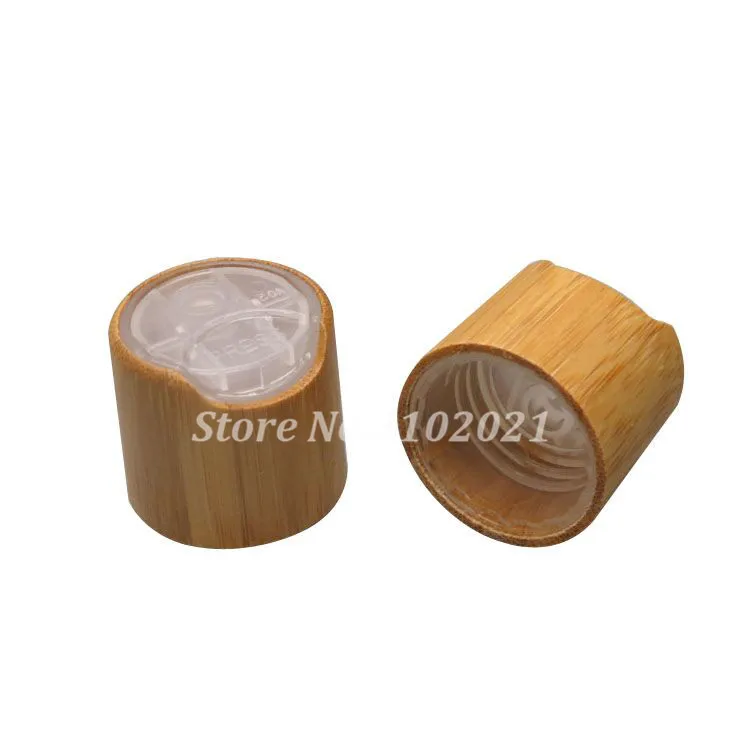 10/100buc 20/410 24/410 bambus alb/clar apăsați capacul pompei de esența lichid chiaki capac cosmetice, ambalaje sticla șurub capac disc