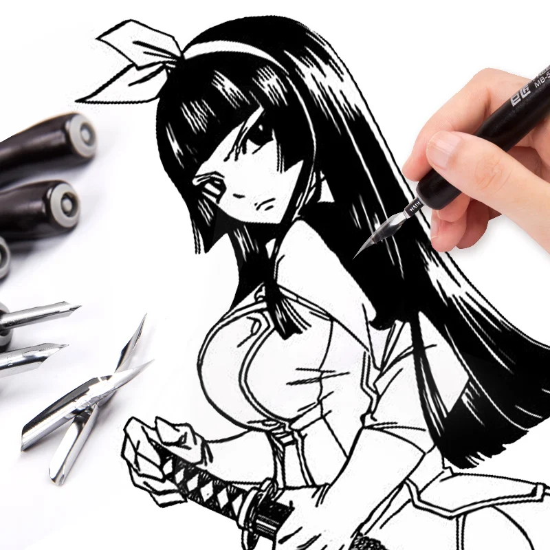 1nib Japonia Tachikawa Dip Pen Premium Line Desen Peniță de Înaltă Calitate benzi Desenate Stilou Pentru Manga/Design de Desene animate Set de Arta