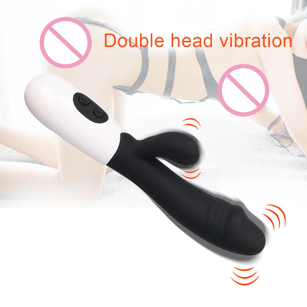 G Spot Vibrator pentru Femei Vibrator Rabbit Dual Vibration Silicon rezistent la apa Vagin, Clitoris Masaj Jucarii Sexuale Pentru Femei