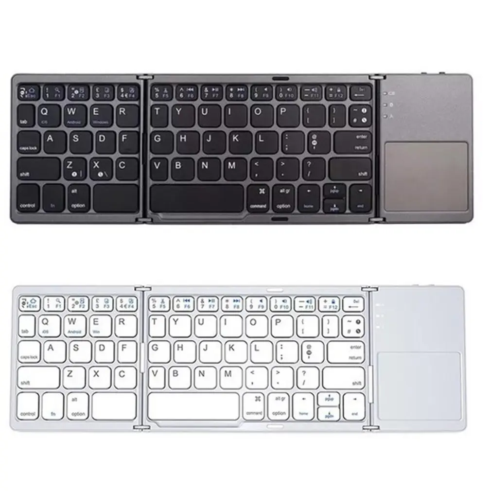 Mini folding tastatura Bluetooth Pliabil Tastatura Wireless cu Touchpad pentru Laptop-uri, Tablet PC Telefoane Mobile