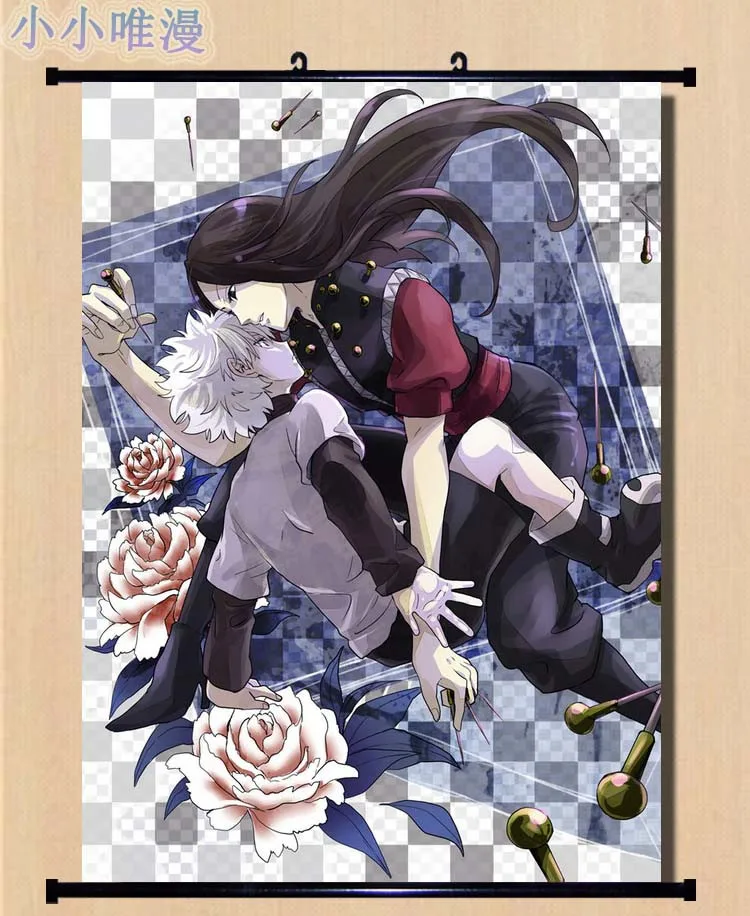 Anime Hunter x Hunter Caractere Illumi Zoldyck & Kalluto Zoldyck & Killua de Perete Decor Acasă Scroll Poster Decorativ Poze