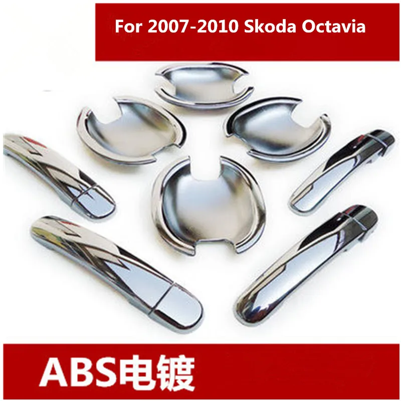 Pentru perioada 2007-2011 Skoda Octavia ABS Cromat Mâner de Ușă Acoperi