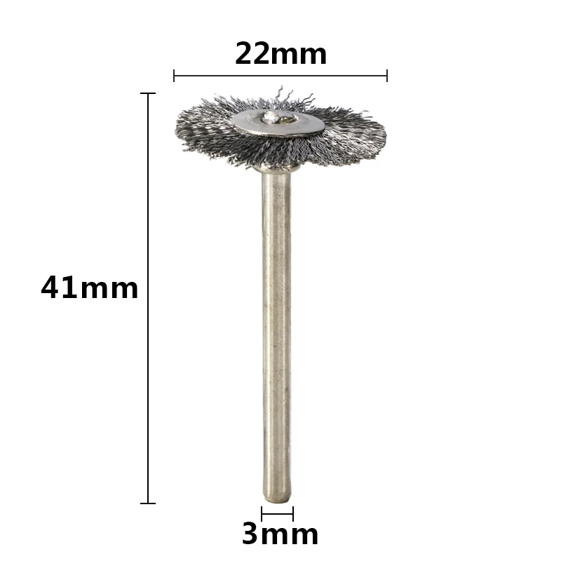 20buc 22mm Sârmă de Oțel Roata Set de Perii Pentru Lustruire de Metal 3.0 mm sistem de prindere Rotativ, Perie pentru Dremel Instrument Rotativ