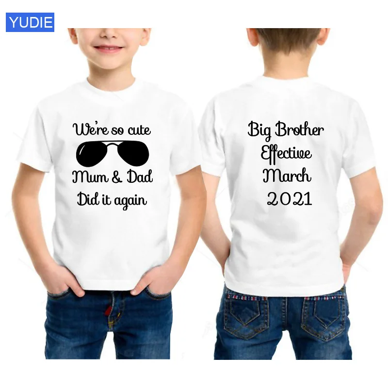 Tricou copii sunt Atât de Drăguț Fratele mai Mare Copil tricou Propriul Design T-shirt școală tricou pentru Fete Băiat Haine copii tee