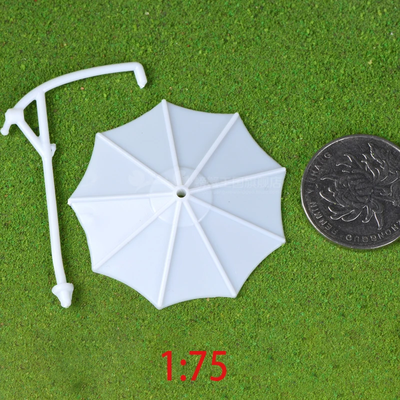 24buc DIY Umbrelă de soare Tren de cale Ferată Construirea Modelului Agățat Umbrela 1:75 1:100 1:150 1:200 OO TT N Z Scară
