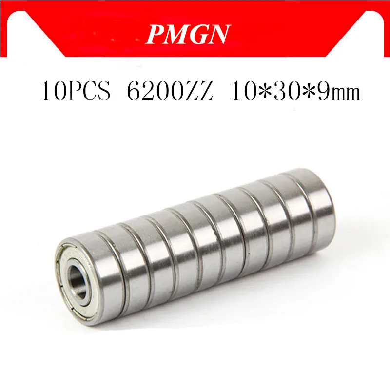 10buc ABEC-5 6200ZZ 6200Z 6200 ZZ 6200-2z 10*30*9 mm Metal seal Miniatură de Înaltă calitate, deep groove ball bearing