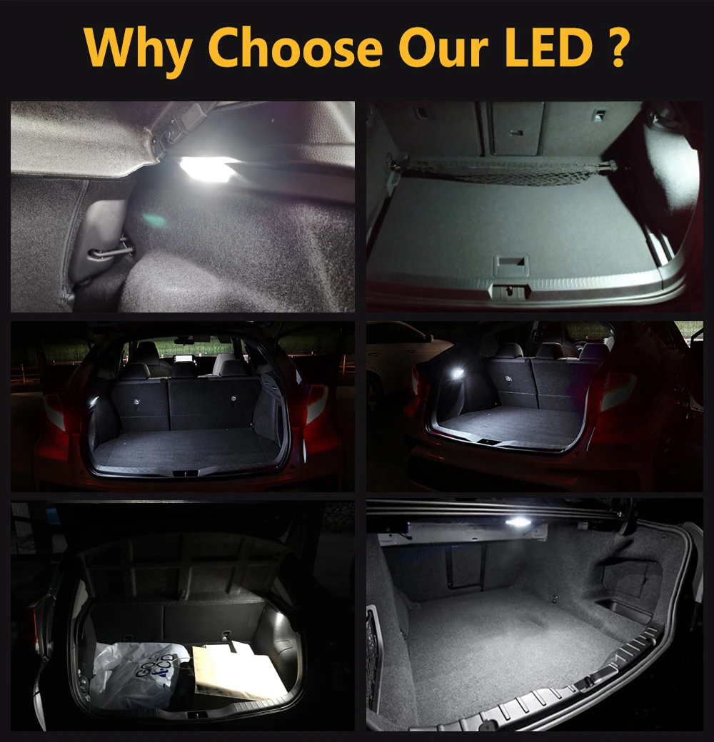 18SMD T10 w5s LED portbagaj Lumini de Interior Pentru Acura TSX TLX RSX ILX TL MDX RDX