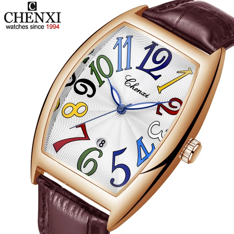 Ceasuri barbati Top Brand de Lux CHENXI Bena Cuarț Ceas Barbati din Piele rezistent la apa 30M Ceasuri de Afaceri de Moda Prezent Ceas Masculin