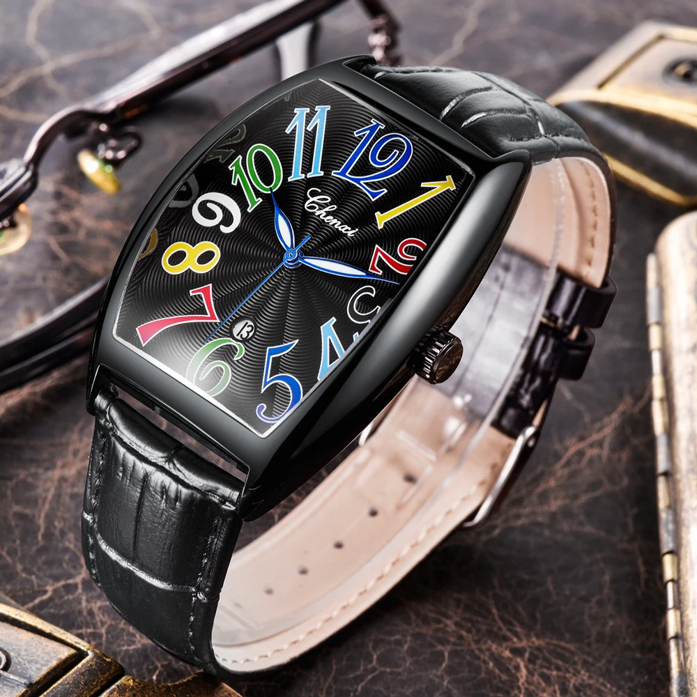 Ceasuri barbati Top Brand de Lux CHENXI Bena Cuarț Ceas Barbati din Piele rezistent la apa 30M Ceasuri de Afaceri de Moda Prezent Ceas Masculin