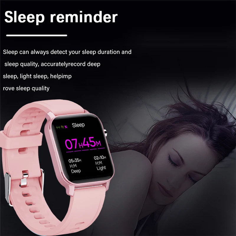 LIGE Noi Full Touch Screen Smart Watch Sport Femei Rata de Inima tensiunea IP68 rezistent la apa Smartwatch relojes inteligentes