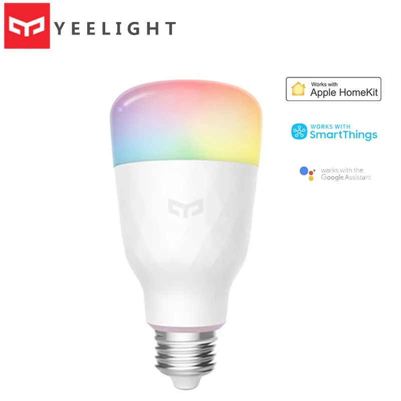 Cele mai noi 2020 Yeelight RGB LED Bec Inteligent 1S RGB E27 8.5 W 800 Lumeni Inteligent WiFi Becuri Apple Homekit Control de la Distanță