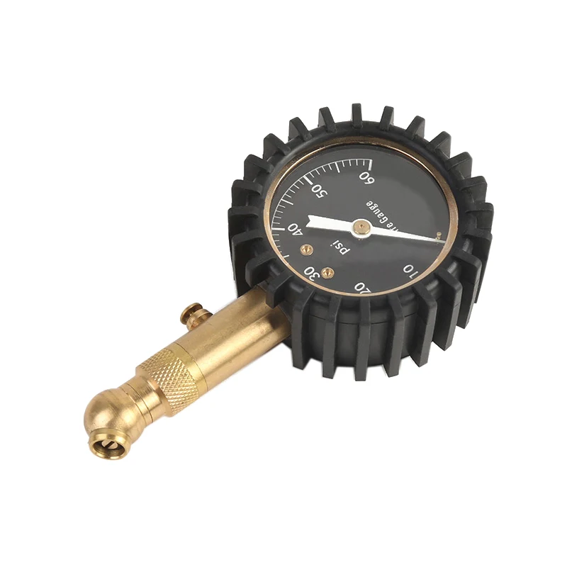Cadran negru Anvelope Manometrul de Aur Instrumente de Măsurare cu Cauciuc Protector Vehicul Tester Pentru Masina 0-60 PSI