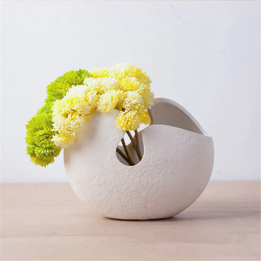 Creative Sparge Oul Design Vaza De Flori Din Ceramică Ghiveci De Masă Decorataive Ornament