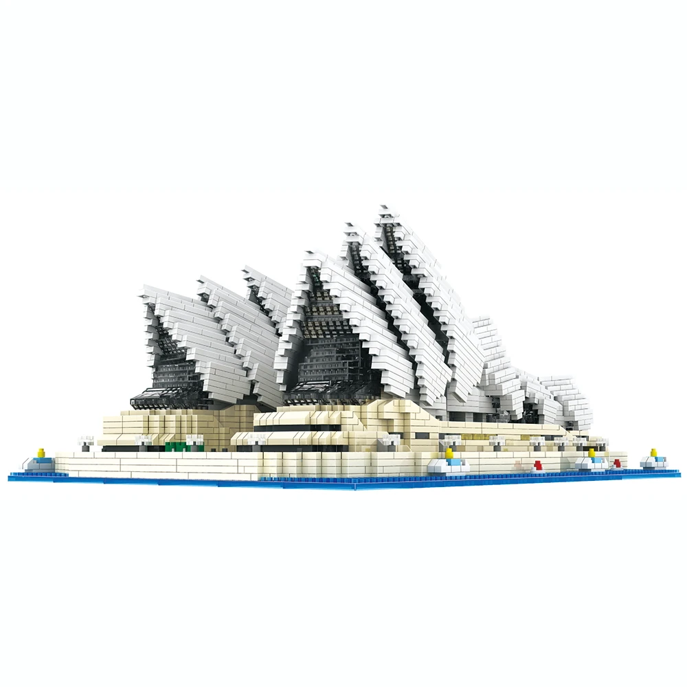 DIY Blocuri Arhitectura Cărămizi Model Sydney Opera House Creative Particule de Diamant Copil Jucarii Educative Blocuri