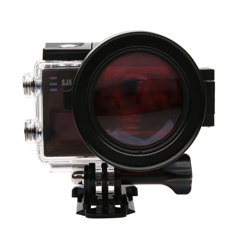 58mm 16x Mărire HD Obiectiv Macro + Filtru Roșu 58mm Inel Adaptor Capac Obiectiv pentru SJ6 Legenda Gopro 3 4 Accesorii de Fotografie