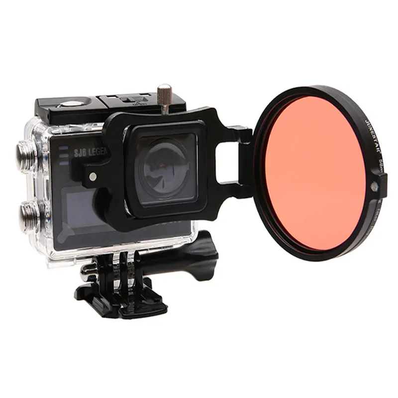 58mm 16x Mărire HD Obiectiv Macro + Filtru Roșu 58mm Inel Adaptor Capac Obiectiv pentru SJ6 Legenda Gopro 3 4 Accesorii de Fotografie