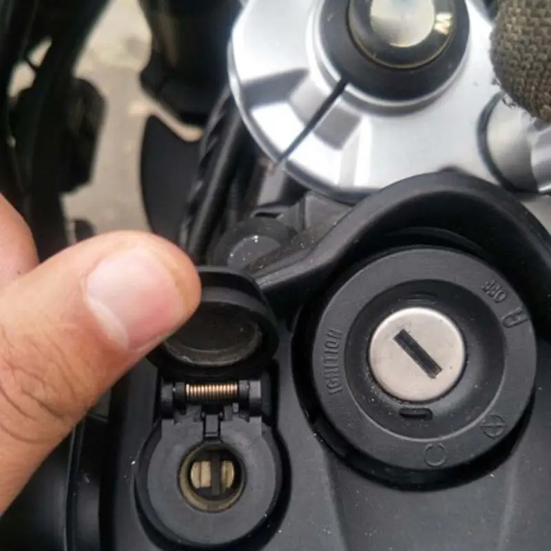 Dual USB rezistent la apa Încărcător Adaptor de Alimentare LED-uri Voltmetru DIN Priza pentru BMW Triumf Hella Motocicleta
