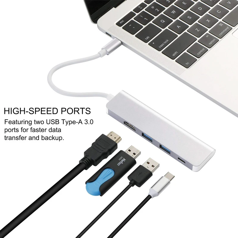 USB de Tip C HUB Thunderbolt 3 Adaptor Dex Stație pentru Samsung Galaxy Note 8 S8 S9 Cu HDMI 4K Porturi USB 3.0 pentru MacBook Pro