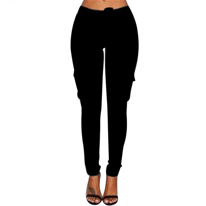 Femeile Bandaj Pantaloni Confortabile Buzunar Mijlocul Talie Elastic Cu Cordon Culoare Solidă Vrac Direct Lungi Casual Pantaloni Scule