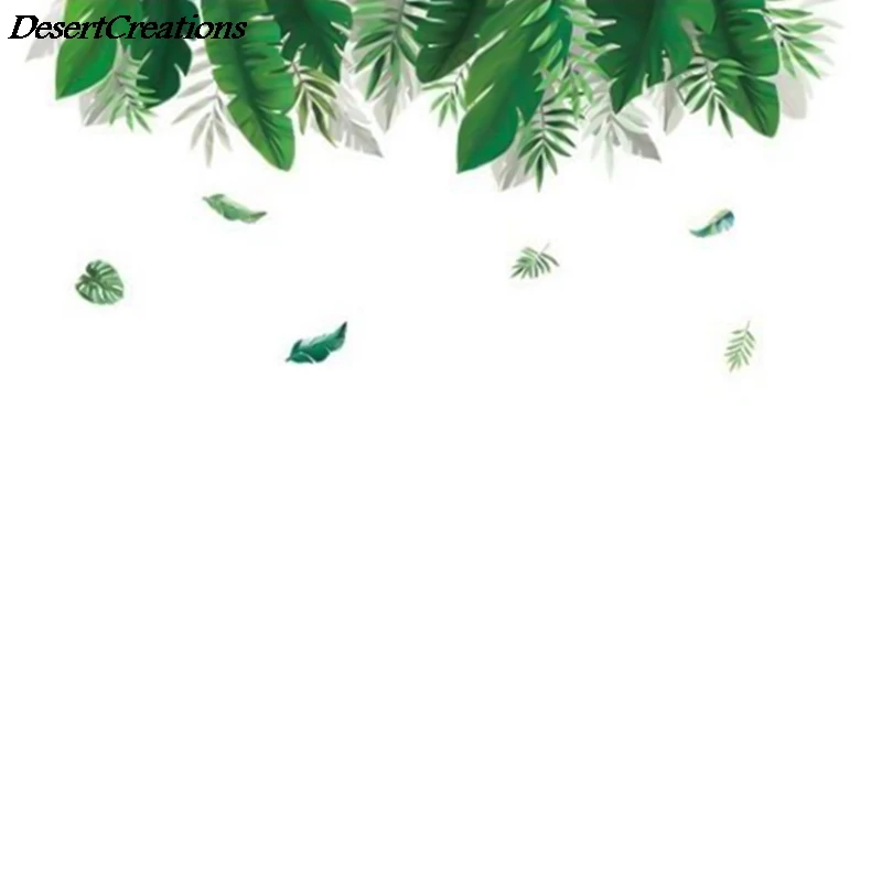 Palmier Frunze De Autocolante De Perete Stil Nordic Cameră Decor Decor Acasă Tv Living Fundal Poster De Perete De Vinil Tapet