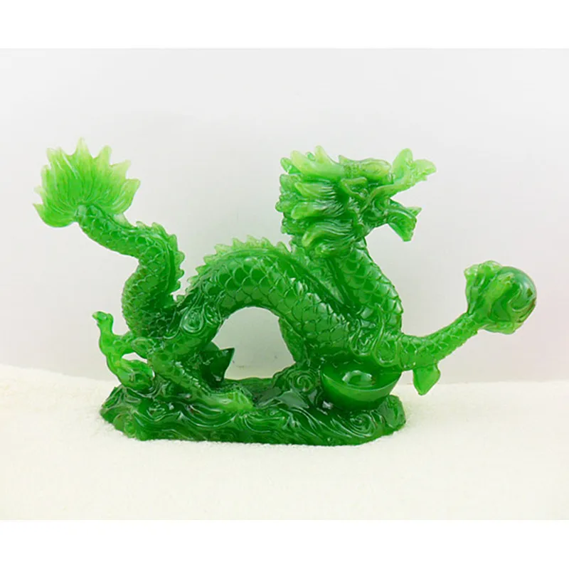 Lucky Dragon Chinezesc Figurina Statuie Ornamente Feng Shui Ambarcațiuni pentru Noroc Și Succes Decor Acasă Geomancy A312