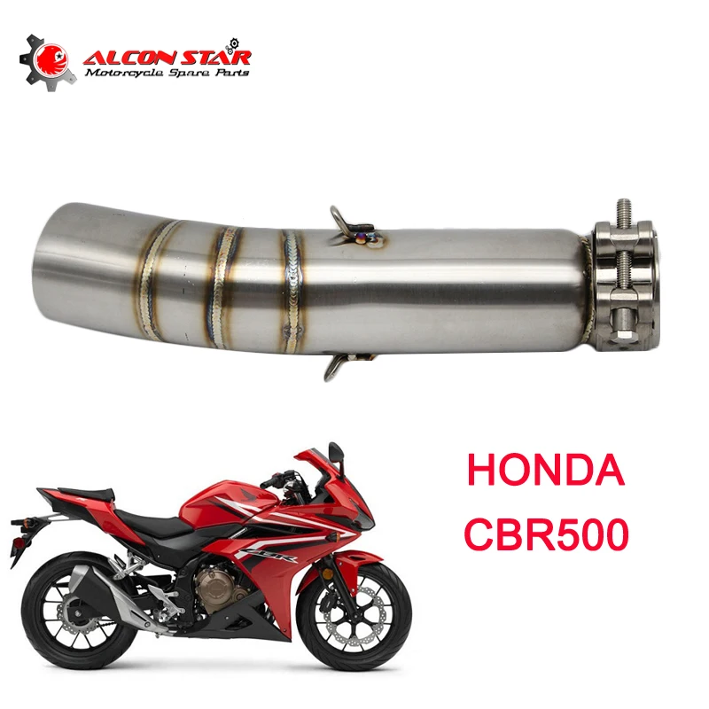 Alconstar Pentru HONDA CBR 500 CBR500 Motocicleta de Evacuare Contact Mijlocul tobei de Eșapament Țeavă Escap Conector Cu Clemă