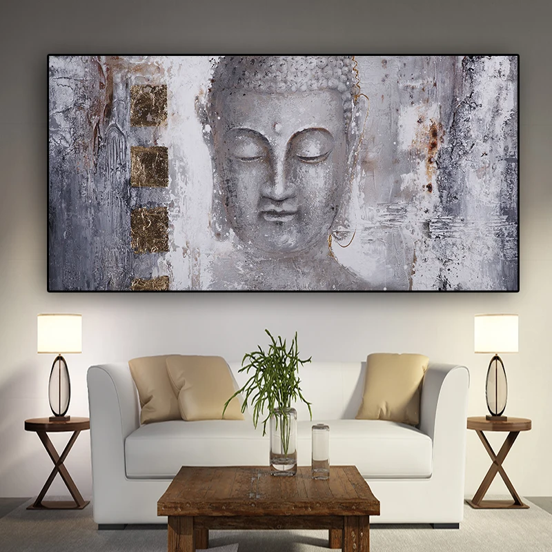 Religioase Postere Domnul Buddha Abstracte Pictura in Ulei pe Panza Scandinave Perete Decor Pop-Art Imaginile pentru Camera de zi