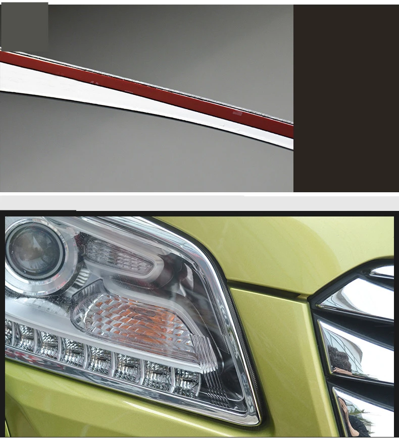 Pleoape faruri Pleoape Accesorii Fața Farului Sprancene Car Styling decor Exterior Pentru Suzuki SX4 S-Cross-2016