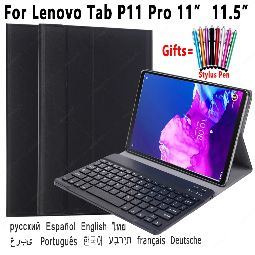 Caz de Tastatură Pentru Lenovo Tab P11 Pro 11 11.5 Tab-J606F Tab-XJ706F rusă, spaniolă, arabă, ebraică, coreeană Thai Portuguese Keyboard