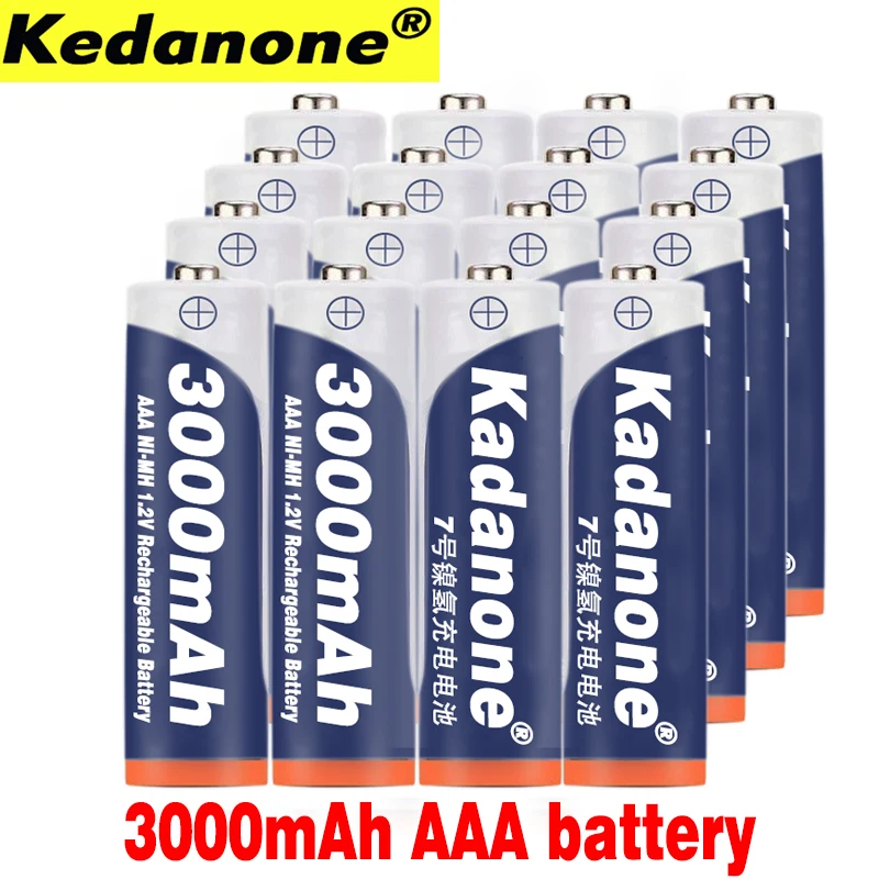 AAA batterij 3000 mAh 3A Oplaadbare batterij NI-MH 3A 1.2 V aaa batterij voor Klokken, muizen, calculatoare, speelgoed zo op