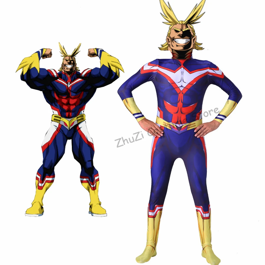 Boku No Hero Mea Academia Toate s-ar Putea Cosplay Costum de Imprimare 3D Spandex Zentai Costum Bărbați Femei Body, Salopeta