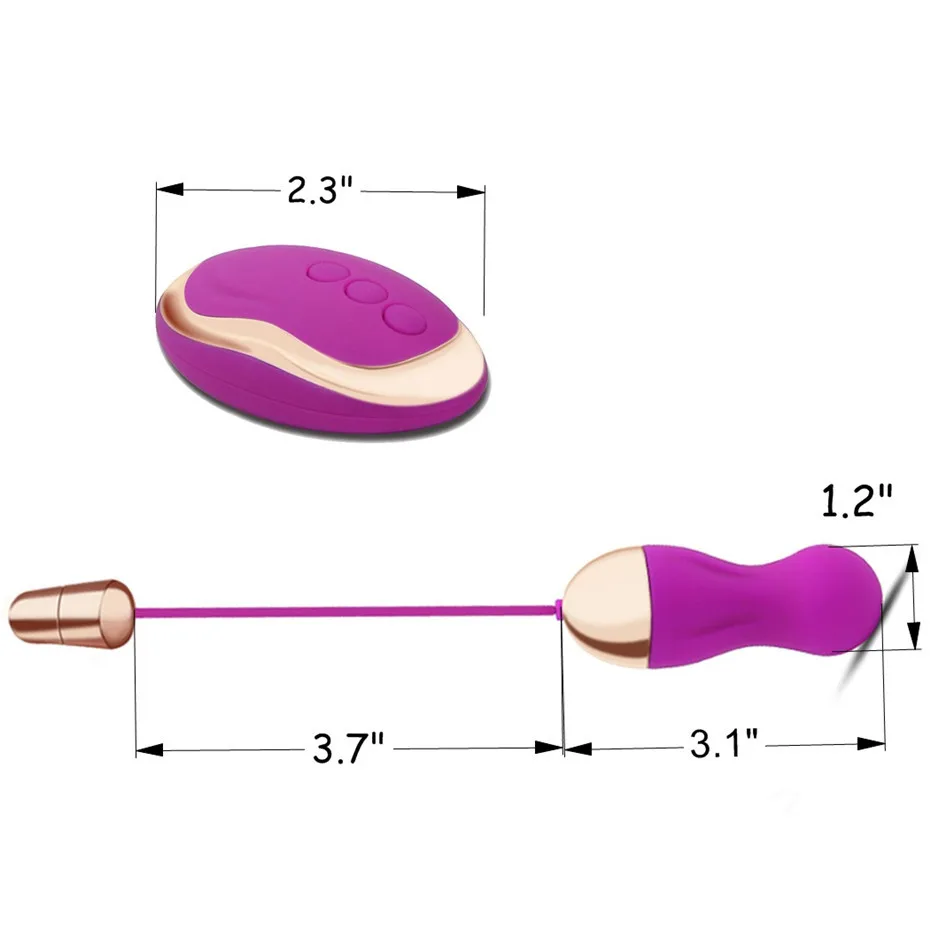 10 Viteza Wireless de Control de la Distanță Vibratoare Glont Vibrator de Încărcare USB Dragoste Ouă Sex Jucării, Produse Pentru Femei, Statele Unite ale americii RU