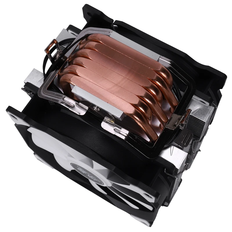 Om de ZĂPADĂ M-T6 4PIN CPU Cooler Master 6 Heatpipe Dublu de Ventilatoare 12cm Ventilatorului de Răcire LGA775 1151 115X 1366 Suport Intel AMD