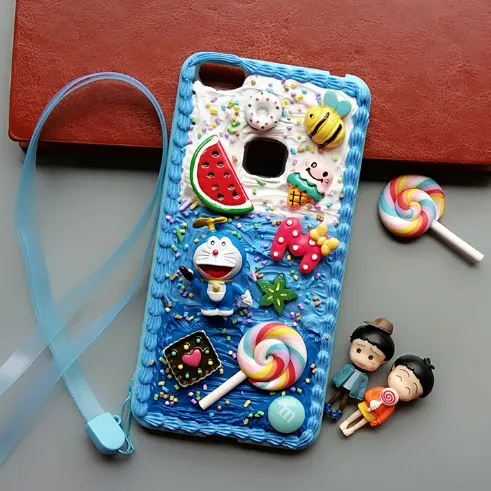 Pentru Samsung Nota 10 plus caz 3D DIY capacul telefonului Galaxy s10plus s7/s8/9+ manual cremos shell note8/9 Maruko fata cadou drăguț pisica