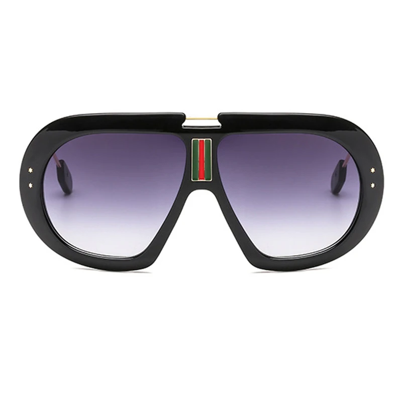 ALOZ MICC Noi, Supradimensionate, ochelari de Soare Patrati Femei Barbati Brand Designer de Mare Flat Top Ochelari de Soare Pentru Femei Gradient Umbra Q576