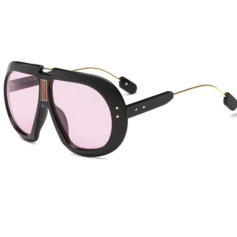ALOZ MICC Noi, Supradimensionate, ochelari de Soare Patrati Femei Barbati Brand Designer de Mare Flat Top Ochelari de Soare Pentru Femei Gradient Umbra Q576